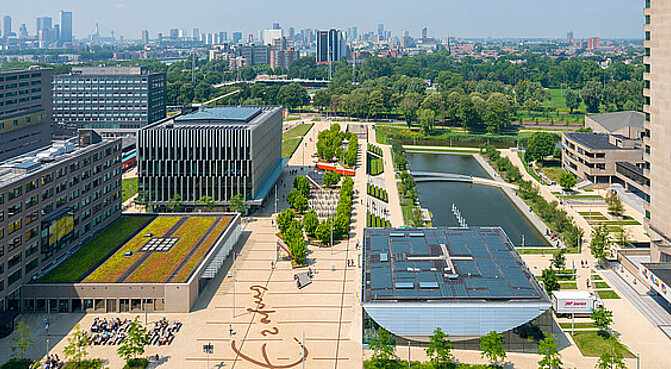 EUR Campus Woudestein in summer