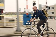 a men biking 